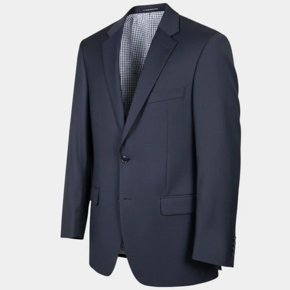 TOMMY HILFIGER Mens Blazer 42R Sport Coat 2-Button Jacket Navy WOOL Blend